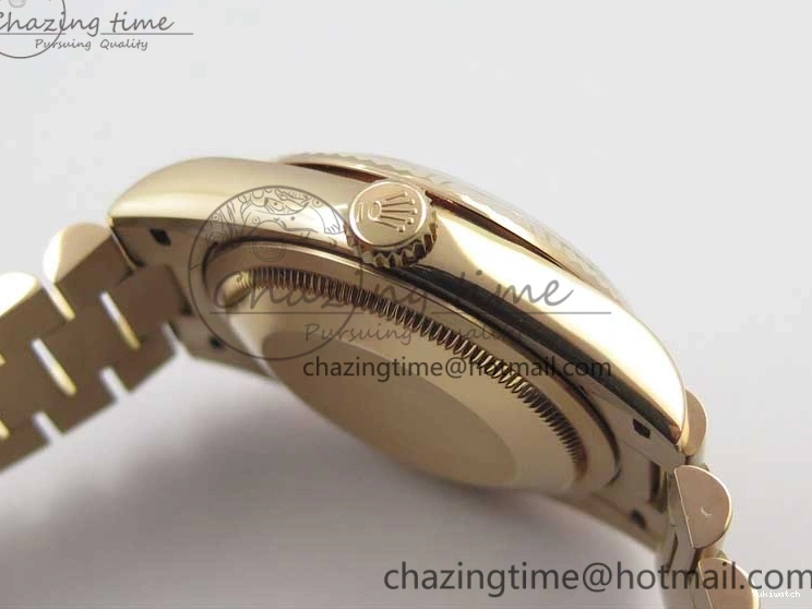 Best Bp RG Crystral 36 Edition 128239 on MOP Bracelet RG President Markers Dial Day-Date Maker White 0319